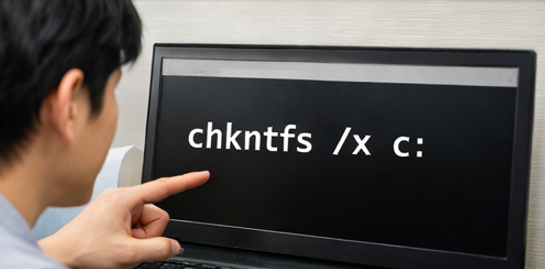 chkntfs /x c:とは