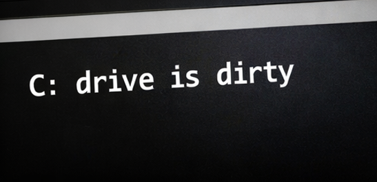 fsutil dirty query c: