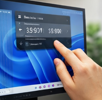 Windows11通知センター時計秒数