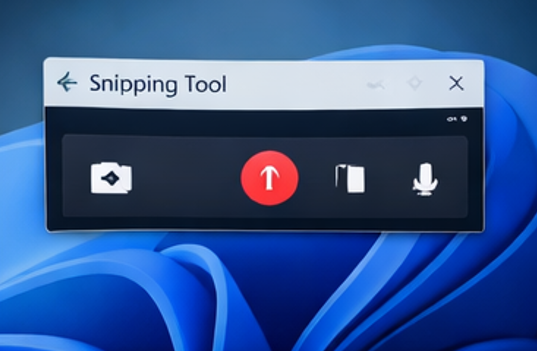 Snipping Tool画面録画と音声